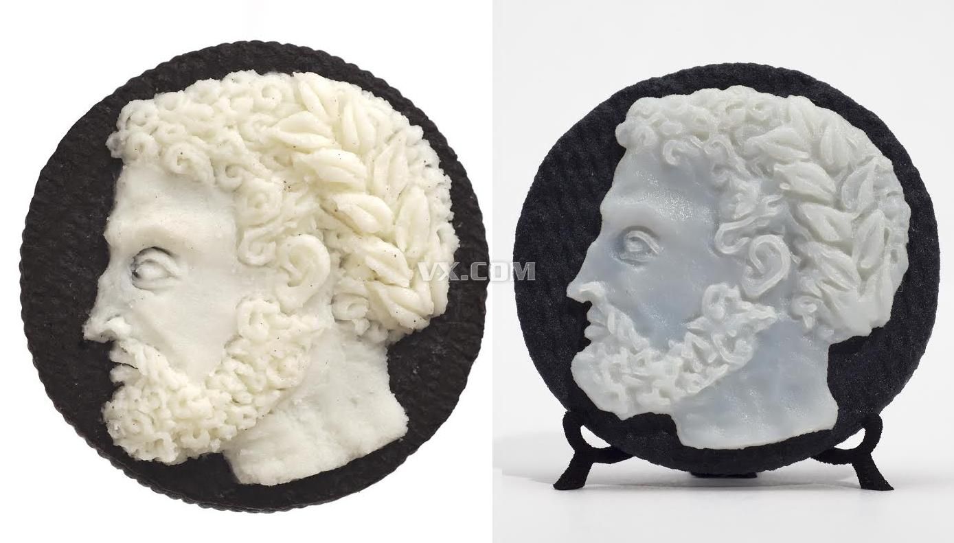 3D打印人像奧利奧餅干 e鍵打印,3D打印服務