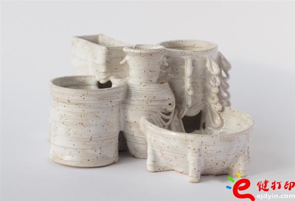 3D打印陶瓷作品展示,3d打印陶瓷粉末材料 景德鎮結合3D打印雕刻技術顛覆傳統手工制陶