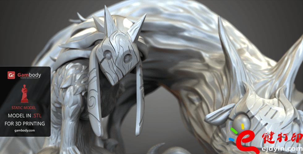 [超精致多圖]3D打印精致游戲動(dòng)漫人物模型手板作品欣賞(帶下載地址)